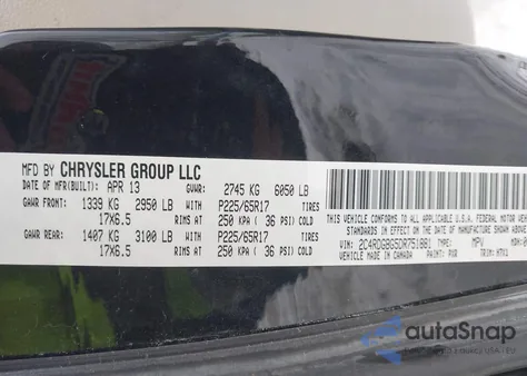 2013 Dodge Grand Caravan Se from USA, damaged, VIN 2C4RDGBG5DR751881